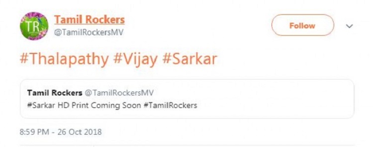 Sarkar Tamil Rockers