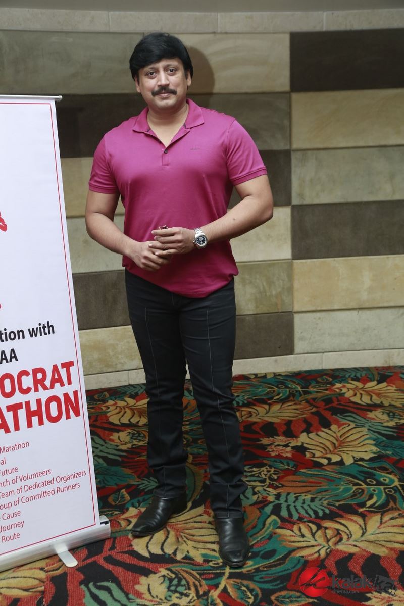Actor Prashanth at Aristocrat Marathon Chennai March 2019