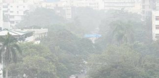 Heavy fog in Chennai