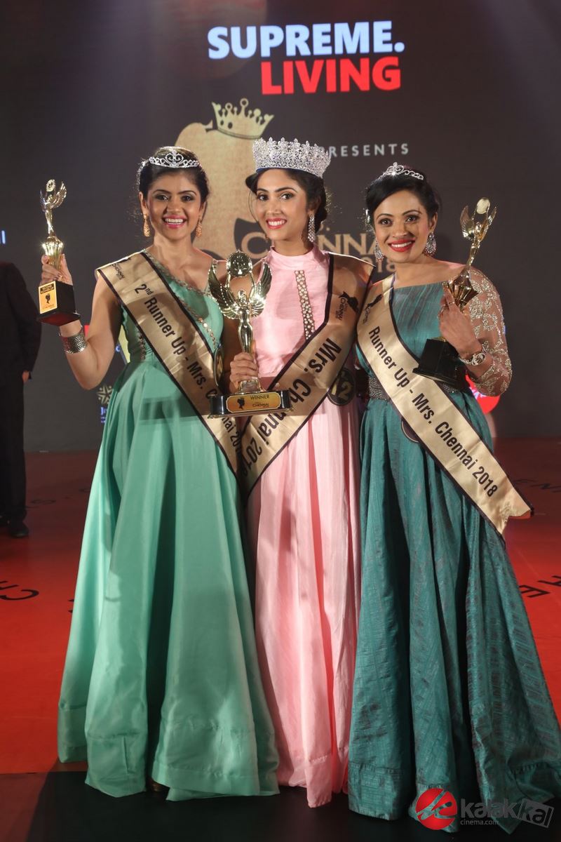 Celebs at the finale of 2018 Mrs Chennai Event