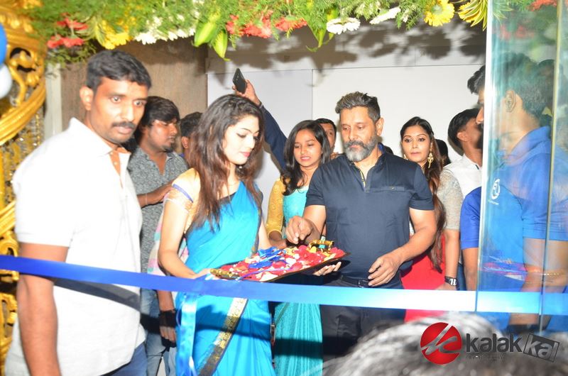 Actor Chiyaan Vikram at the launch of a Fitness Laboratory