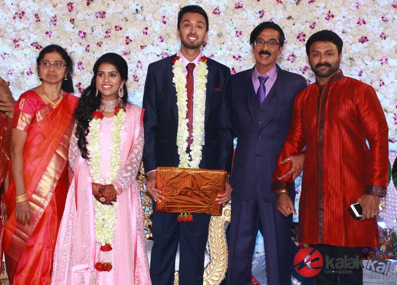 Director Manobala Son Harish weds Priya Wedding Reception Photos