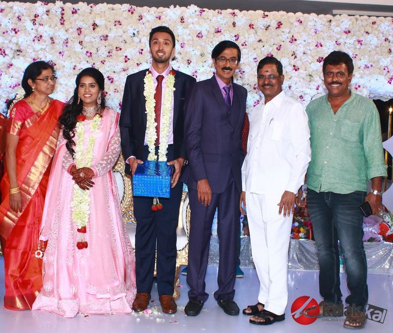 Director Manobala Son Harish weds Priya Wedding Reception Photos