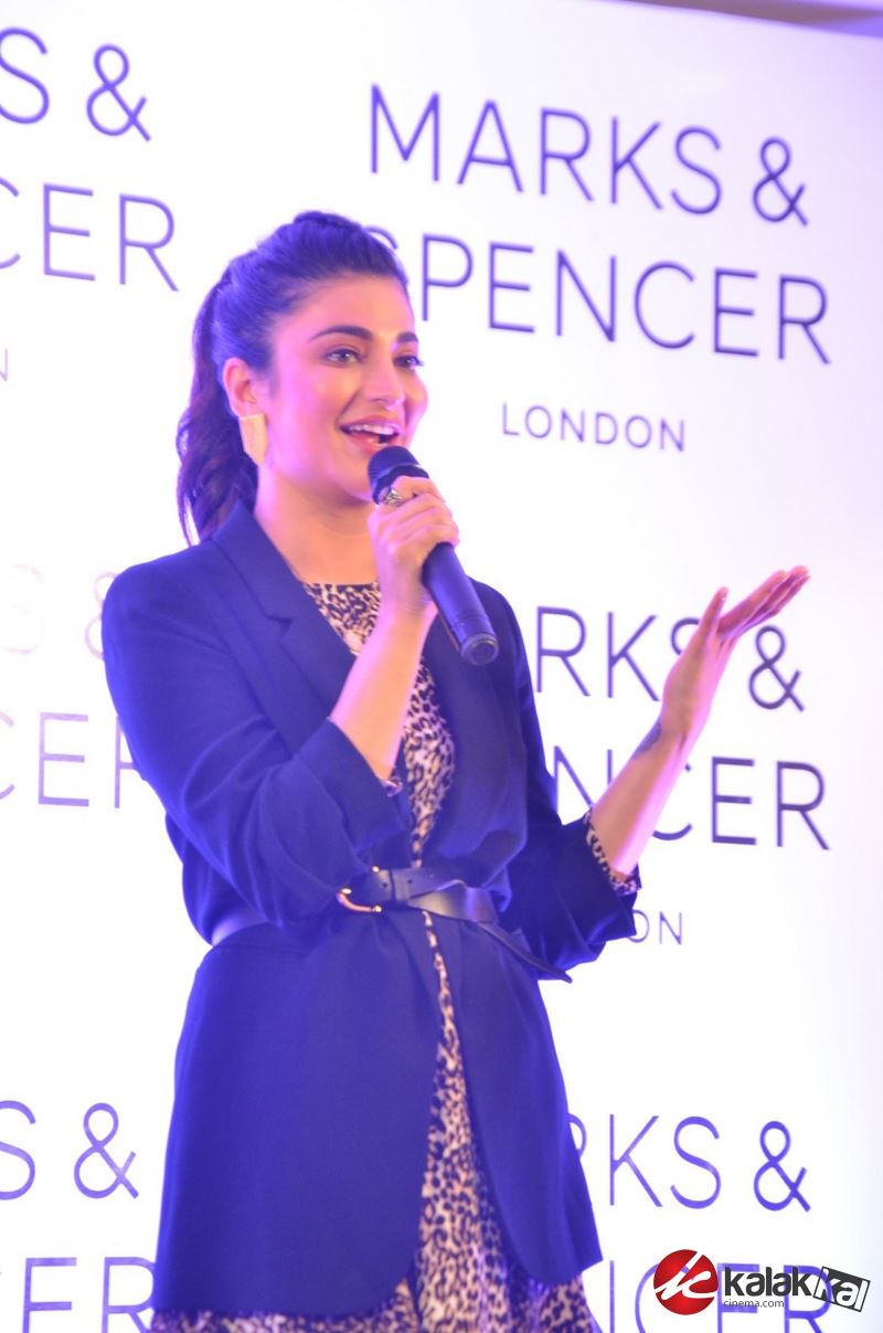 Actress Shruti Haasan at the Marks & Spencer Store Launch