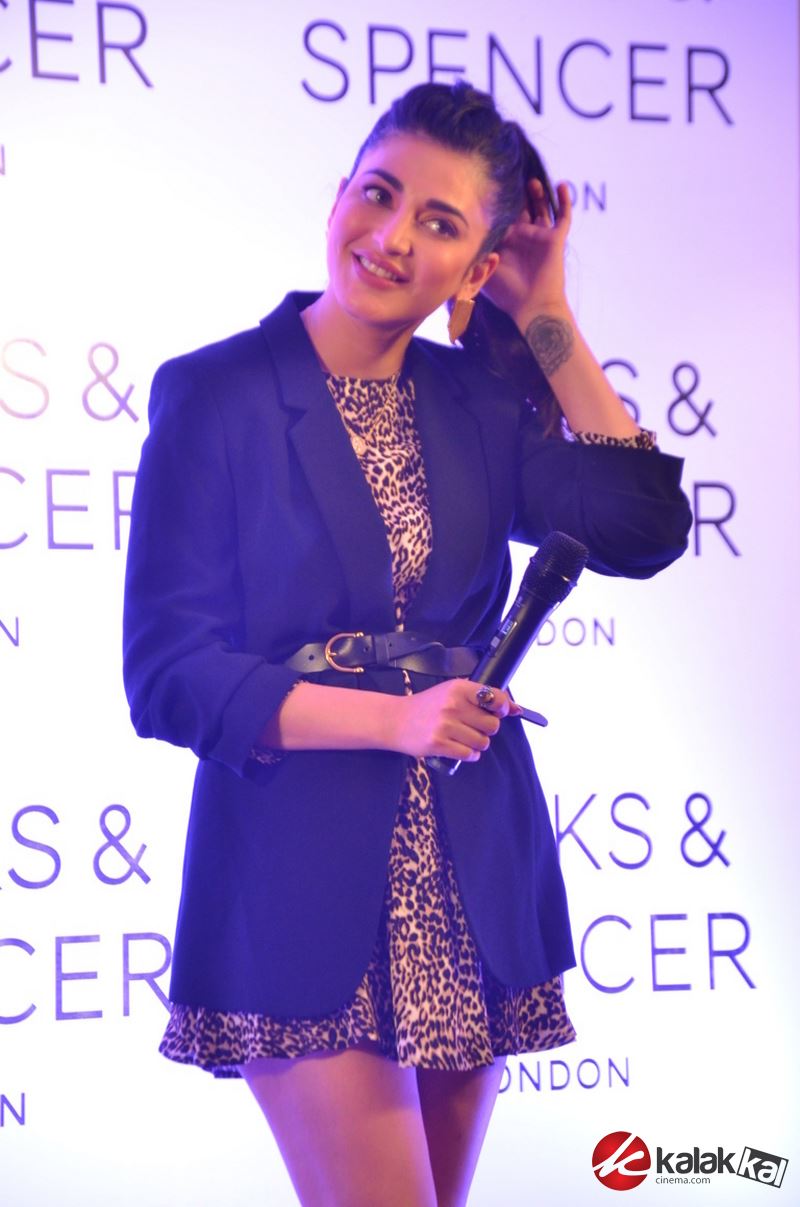 Actress Shruti Haasan at the Marks & Spencer Store Launch