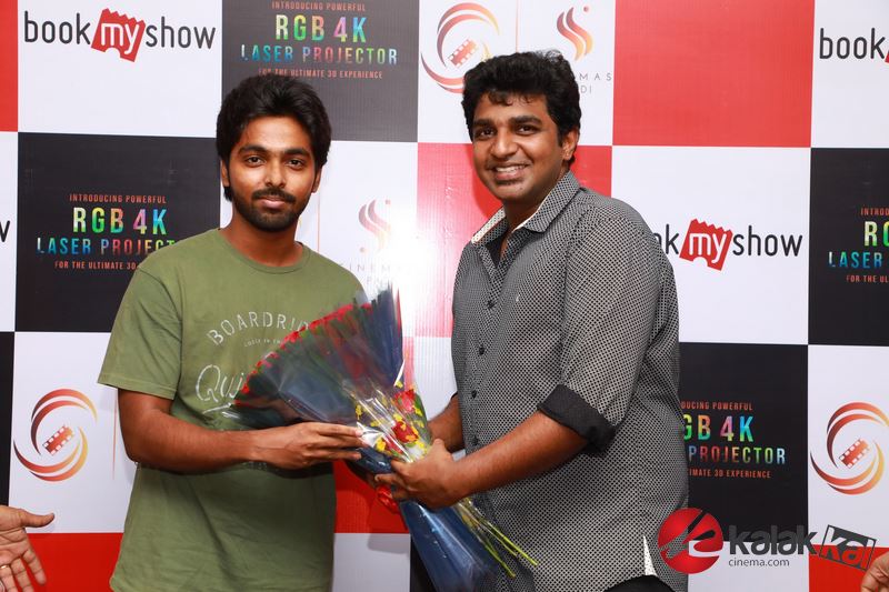 Harish Kalyan and GV Prakash inaugurate RGB 4K LASER PROJECTION at Sivasakthi  Cinemas