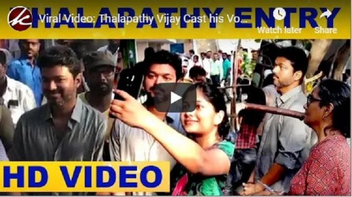 Vijay Cast Vote Video