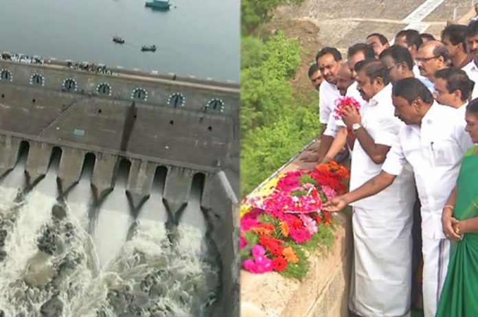 Mettur Dam opened by CM Edappadi : Political News, Tamil nadu, Politics, BJP, DMK, ADMK, Latest Political News, Mettur Dam