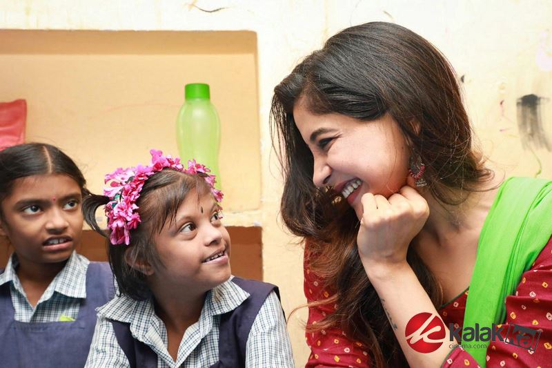 Actress Sakshi Agarwal Visits Autism Affected Children Home