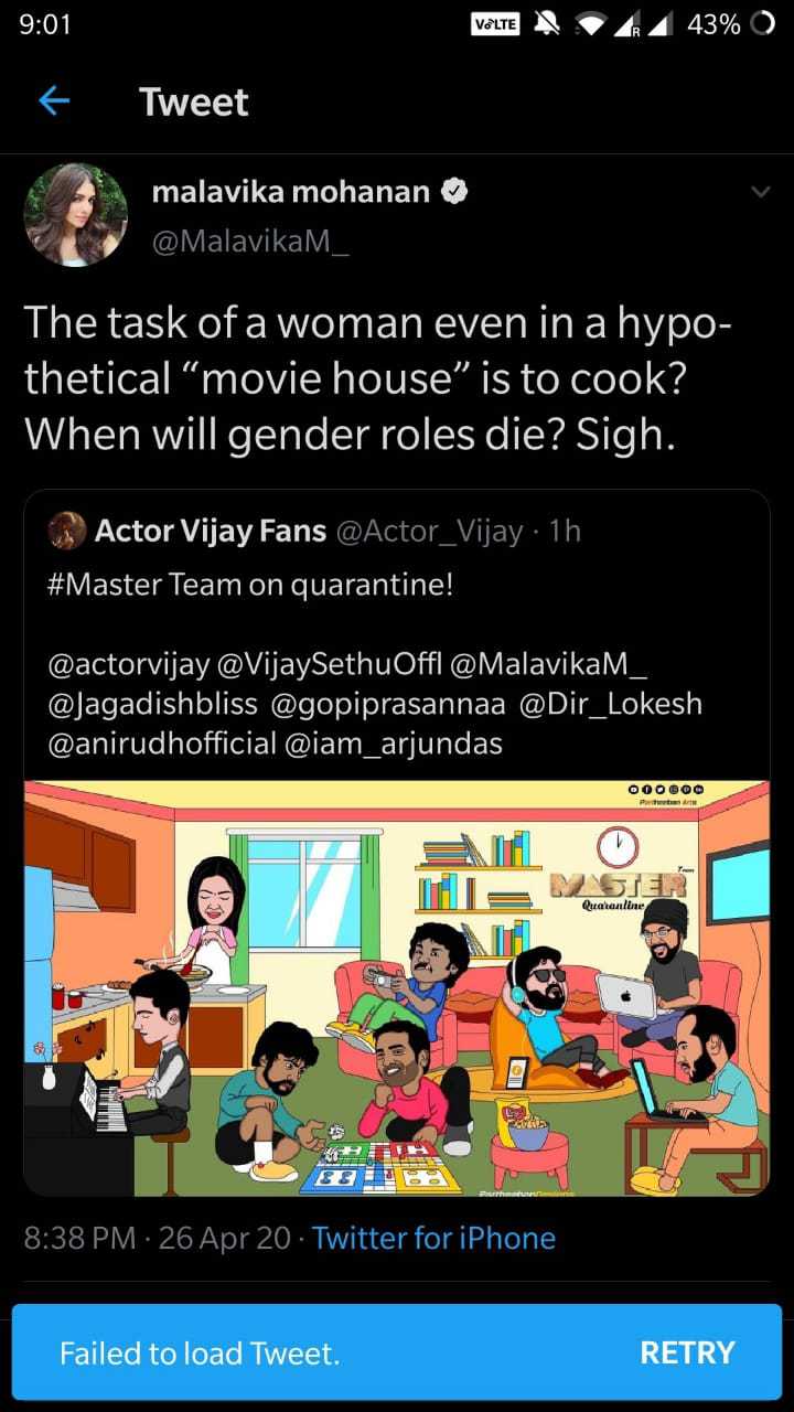 Malavika Mohanan Reaction to Master Meme