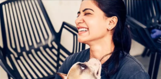 Samantha Play With Dogs