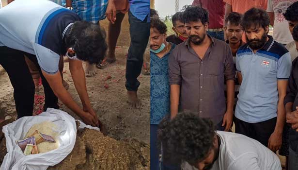 Santhanam in His Fan's Father Death