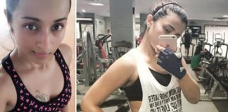 Actress Trisha Gym Workout Photo