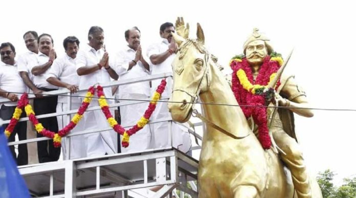 TN CM Respect to Dheeran Chinnamalai Statue