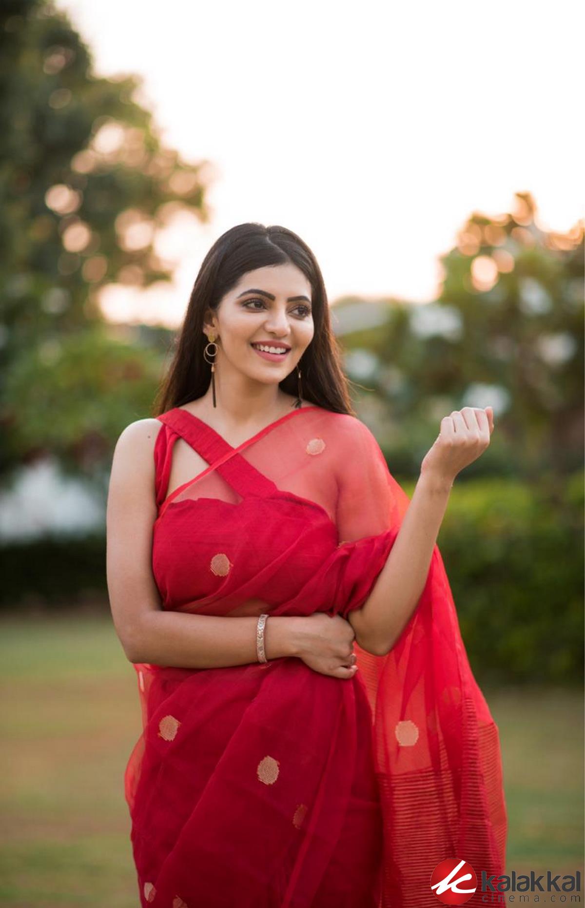 Glowing in Red Athulya Ravi Latest Photos
