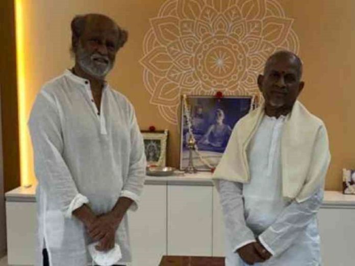 Rajinikanth visits Ilaiyaraaja's new recording studio
