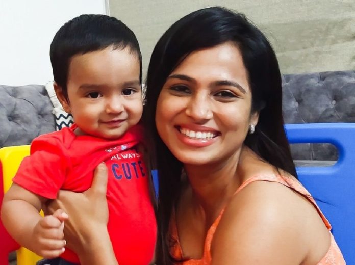 Ramya Pandian With Baby