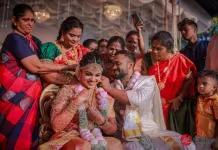 Director Vijay and Nakshatra Wedding Reception Photos