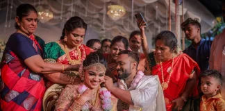 Director Vijay and Nakshatra Wedding Reception Photos