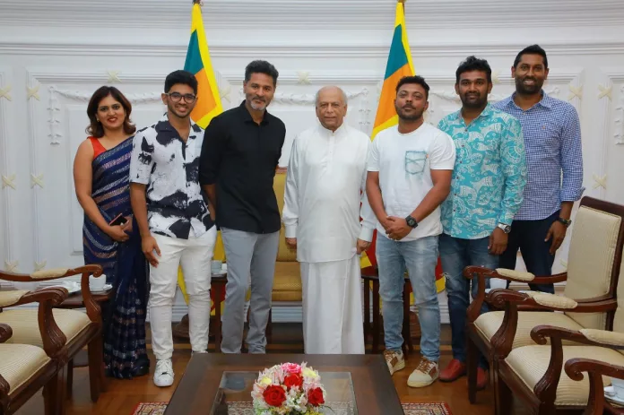 Prabhu deva team meet Sri Lanka Prime Minister