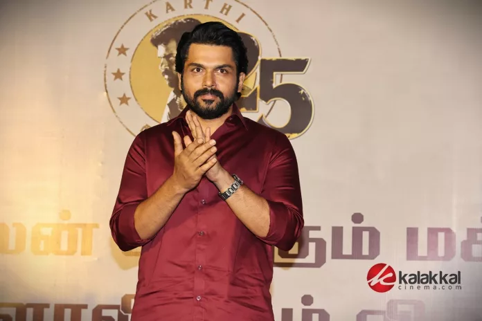 Actor Karthi will honor people who selflessly protect social welfare Photos