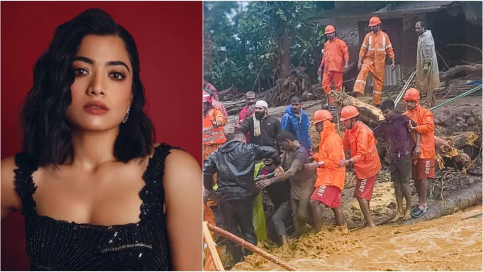 Landslide in Wayanad Rashmika donates relief funds