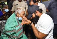 Sai Durgha Tej personally visited Amma Orphanage